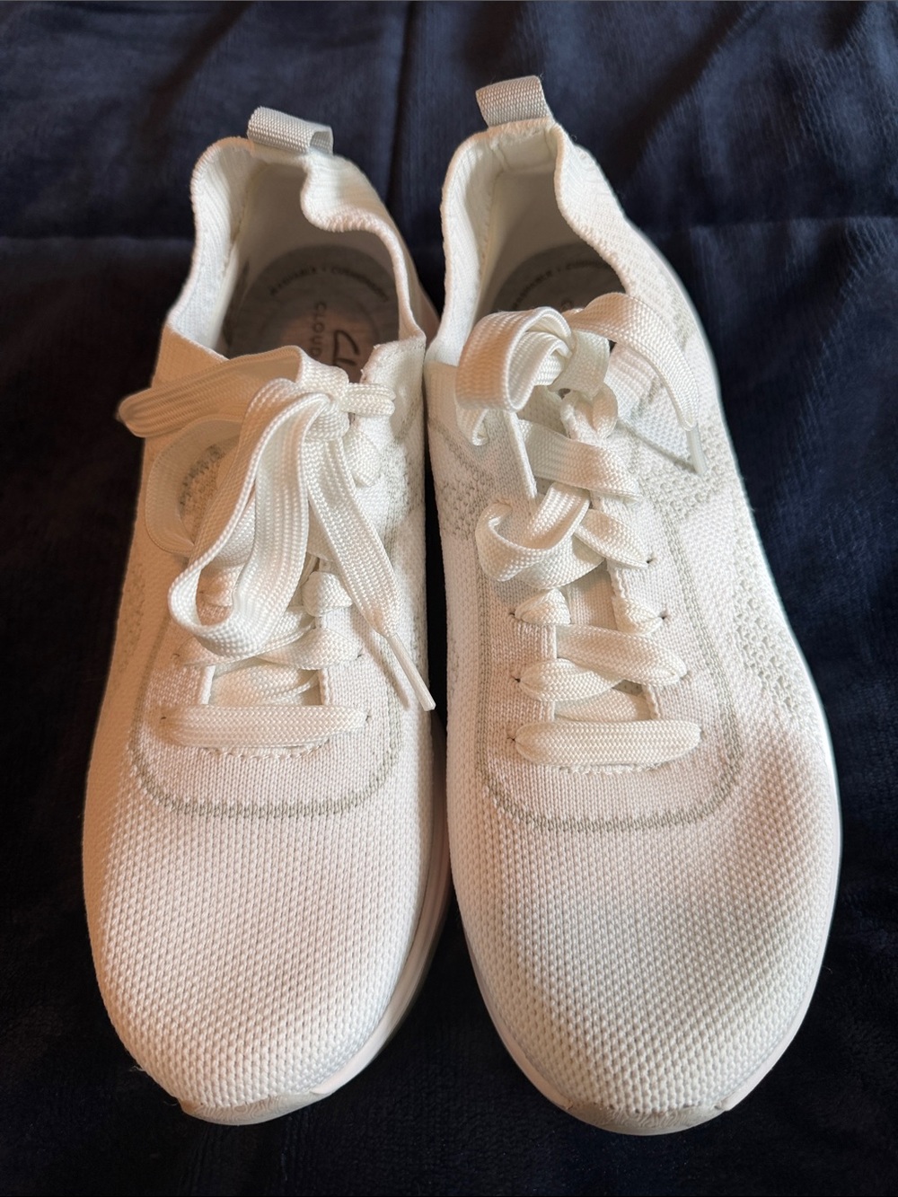 Clarks Cloudsteppers Knit Lace-Up Sneakers - Casual Comfort
